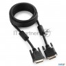Кабель Кабель Dvi-d Dual Link Gembird/cablexpert , 25m/25m, 3.0м, черный, экран, феррит.кольца, паке