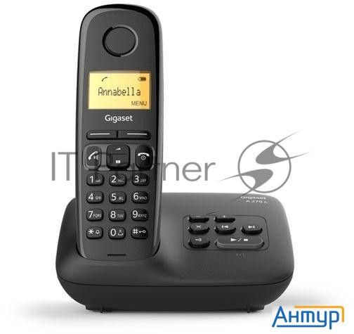 Р/Телефон Dect Gigaset A270a Am Rus черный автооветчик АОН
