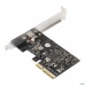 Контроллер Exegate Exe-321 Ex293839rus (pci-e X4 V3.0, 20gbps (usb3.2 Gen2x2) Type-c Ext., Asmedia C