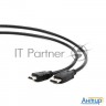 Кабель Displayport-hdmi Gembird/cablexpert  3м, 20m/19m, черный, экран, пакет(cc-dp-hdmi-3m)