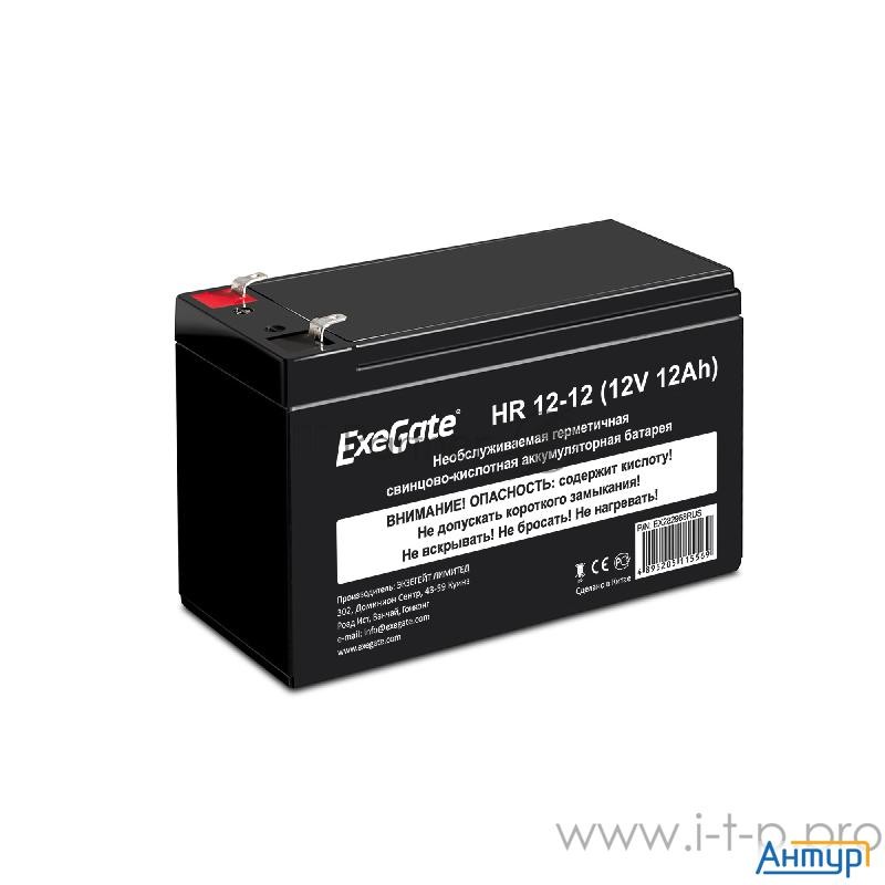 Аккумуляторная батарея Exegate Hr 12 12  12v 12ah 1251w , клеммы F2