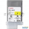 Картридж струйный Canon Pfi-102y (0898b001) желтый, 130 мл., для Imageprograf Ipf605, Ipf610., Ipf65