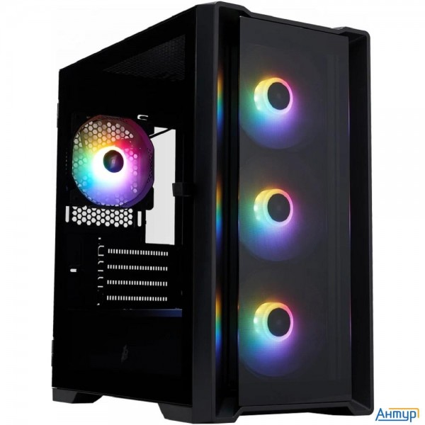 1stplayer Корпус Trilobite T4-g Glass Frgb Black / Matx / 4x120mm Frgb Fans / T4-g-bk-4f1