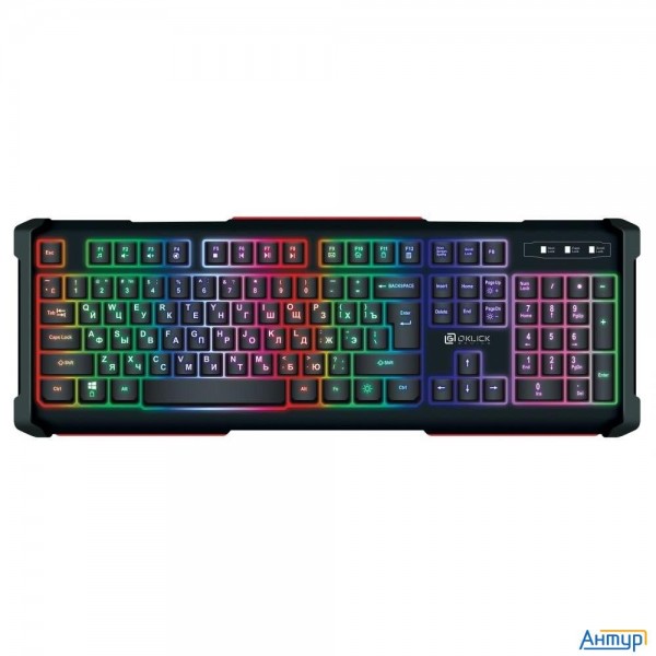 Oklick 717g черный/серый Usb Multimedia Led [476395]