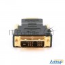Переходник Gembird/cablexpert Переходник Hdmi-dvi  19m/19m(папа-папа), золотые разъемы  A-hdmi-dvi-1