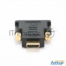 Переходник Gembird/cablexpert Переходник Hdmi-dvi  19m/19m(папа-папа), золотые разъемы  A-hdmi-dvi-1