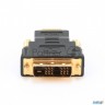 Переходник Gembird/cablexpert Переходник Hdmi-dvi  19m/19m(папа-папа), золотые разъемы  A-hdmi-dvi-1