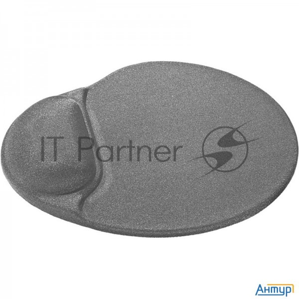 Коврик для мыши Defender гелевый Easy Work (серая лайкра) нескользящ.основа,260х225х5мм