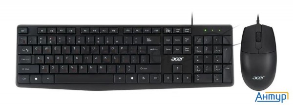 Клавиатура + мышь Acer Omw141 клав:черный мышь:черный Usb