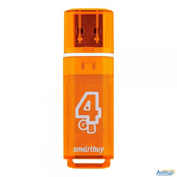 Smartbuy Usb Drive 4gb Glossy Series Orange (sb4gbgs-or)