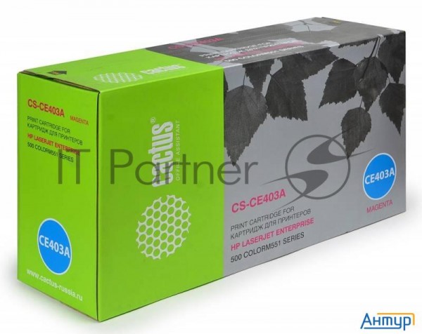 Картридж Cactus Cs-ce403a пурпурный (6000 стр.) для Hp Clj Color M551 Series
