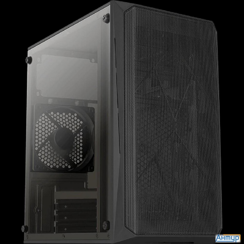 Formula Cs-107 Black (matx, без БП, Window, Usb3.0 X1, Usb2.0 X1, 12cm Black Fan X 1)