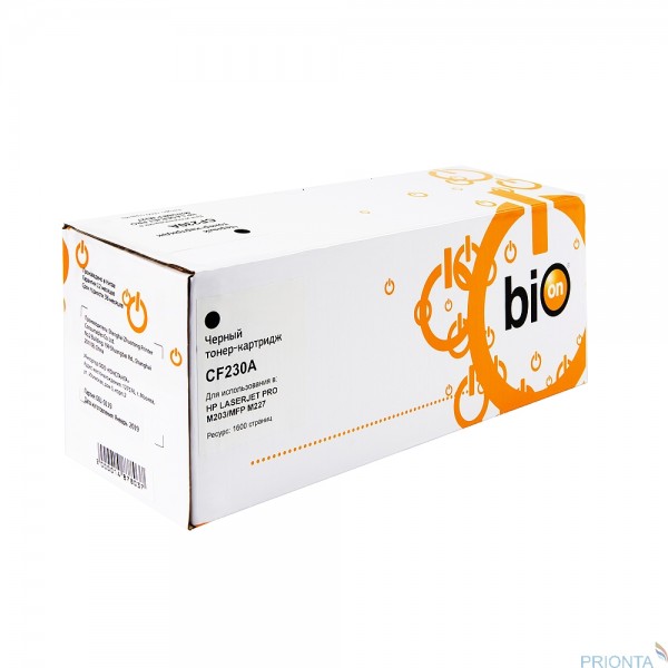 Bion Cf230a Тонер-картридж для Hp Laserjet Pro M203dn/203dw/mfp M227fdw/227sdn, 1600 страниц ,   с ч