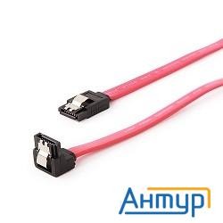 Cablexpert Кабель интерфейсный Sata 50см, угловой разъем, 7pin/7pin, защелка, пакет (cc-satam-data90