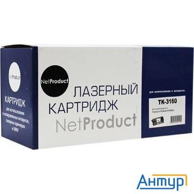 Netproduct Tk-3160 Картридж для Kyocera для Ecosys P3045dn/3050dn/3055dn/3060dn (12500k) с чипом