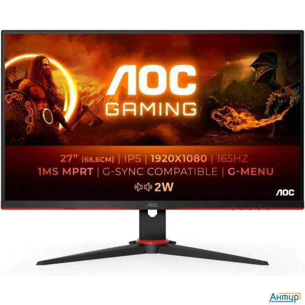 Lcd Aoc 27" 27g2spae {ips 1920x1080 165hz 1ms 178/178 250cd 1000:1 8bit(6bit+frc) D-sub 2xhdmi1.4 Di