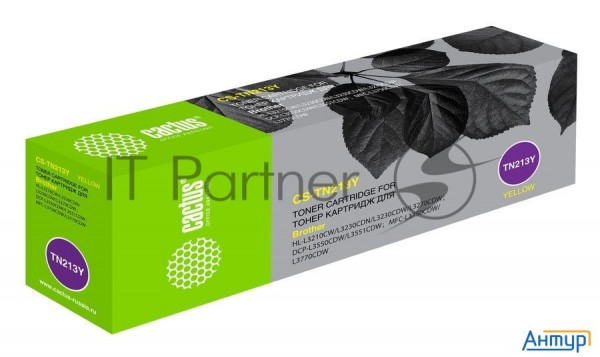 Картридж лазерный Cactus Cs-tn213y желтый (1300стр.) для Brother Hl 3230/dcp3550/mfc3770