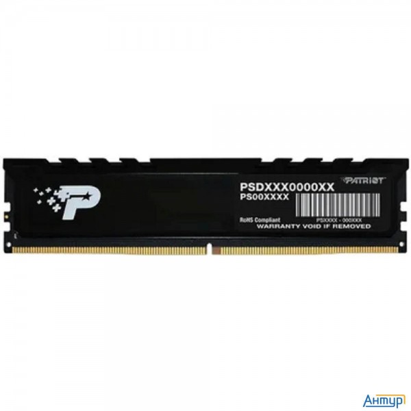 Память Ddr5 16gb 5600mhz Patriot Psp516g560081h1 Signature Premium Rtl Pc5-44800 Cl46 Dimm 288-pin 1
