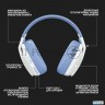 Гарнитура Logitech Headset G435 Lightspeed Wireless Gaming  White - Retail