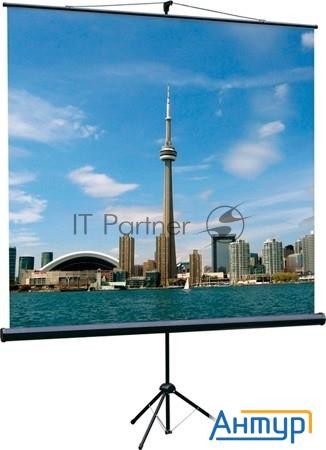 Экран на треноге Lumien 200x200см Eco View Lev-100103 1:1 напольный рулонный