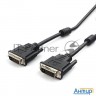 Кабель Dvi-d Dual Link Cablexpert Cc-dvi2l-bk-10m, 25m/25m, 10м, черный, экран, феррит.кольца, пакет