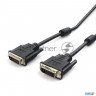 Кабель Dvi-d Dual Link Cablexpert Cc-dvi2l-bk-10m, 25m/25m, 10м, черный, экран, феррит.кольца, пакет