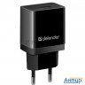 Сетевой адаптер Defender 1xusb, 5v/2.1А, пакет, черный (epa-10) (83572)