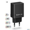 Сетевой адаптер Defender 1xusb, 5v/2.1А, пакет, черный (epa-10) (83572)