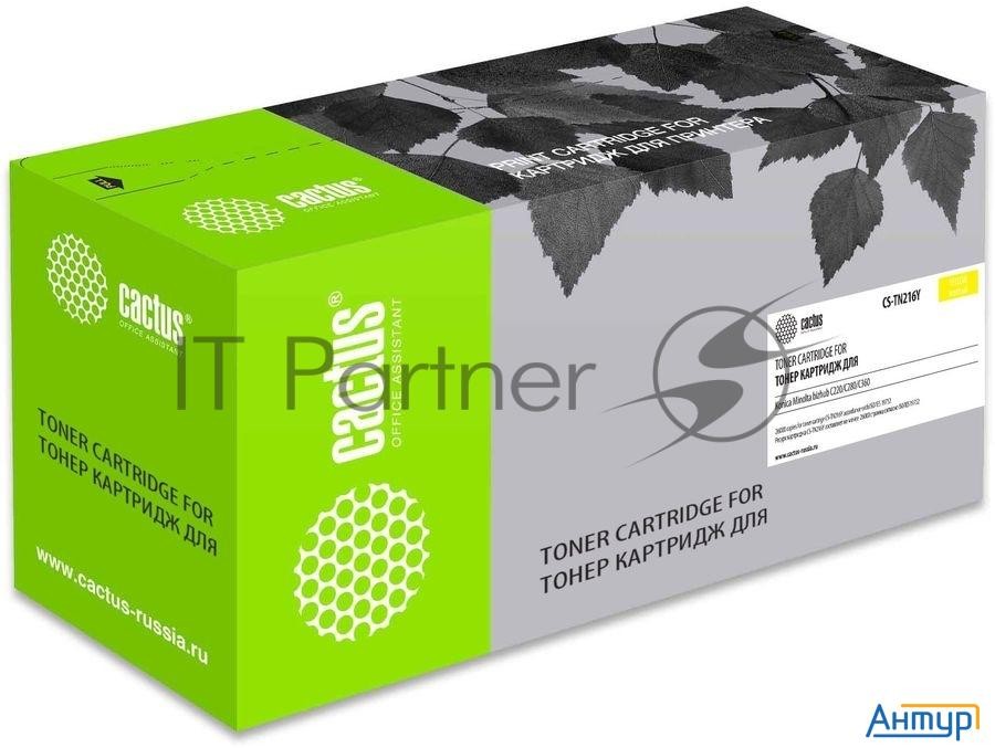 Картридж лазерный Cactus Cs-tn216y желтый (26000стр.) для Konica Minolta Bizhub C220/c280/c360