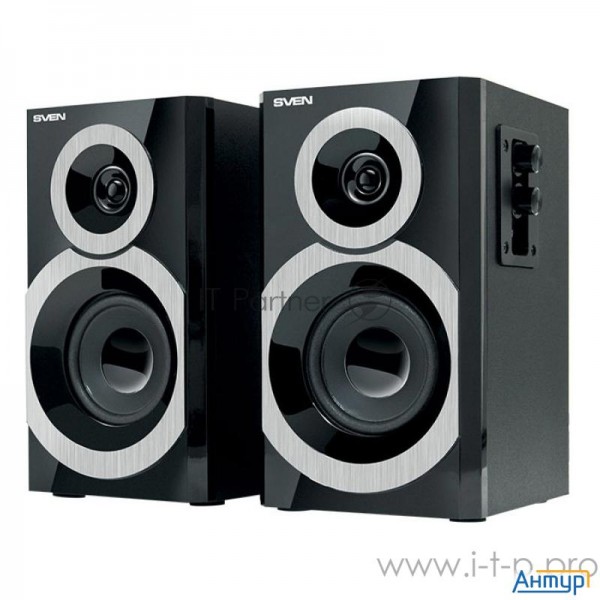 Sven Sps-619, чёрный, акустическая система 2.0, мощность 2х10 Вт(rms)