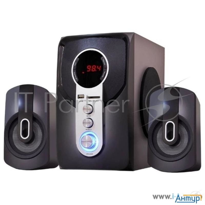 Ginzzu Gm-405 2.1 с Bluetooth, выходная мощность 20Вт + 2х10Вт, аудиоплеер Usb-flash, Sd-card, Fm-ра