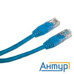 Патч-корд Utp, кат 5e,  0.5м с Rj45 (синий)
