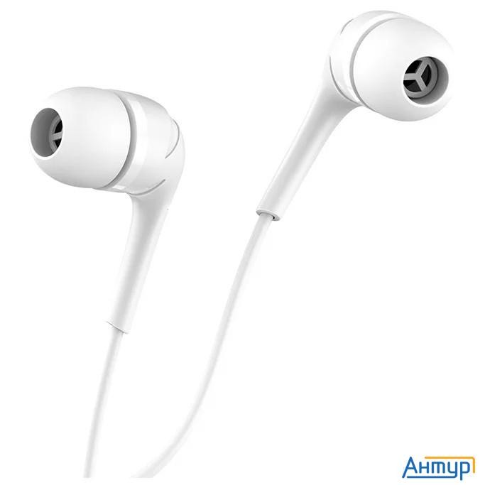 Hoco M40/ Наушники + микрофон/ Многофункциональная кнопка/ 1.2м/ 3.5 Mm Jack/ White