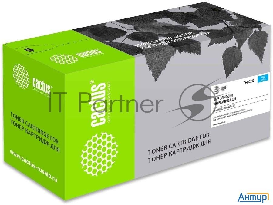 Картридж лазерный Cactus Cs-tn221c голубой (21000стр.) для Konica Minolta Bizhub C227/c287