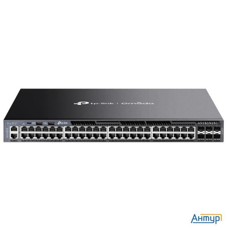 Tp-link Sg6654x Стекируемый управляемый коммутатор 3-го уровня Omada с 48 гигабитными портами и 6 по