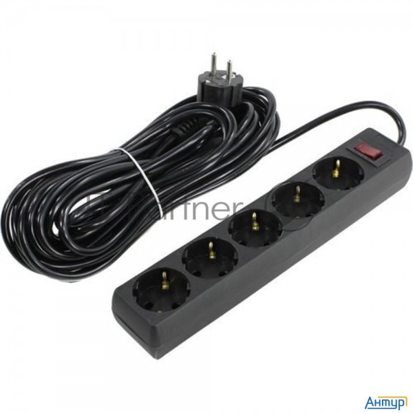 Сетевой фильтр Exegate Ex279181rus Sp-5-10b (5 розеток, 10м, евровилка, черный)