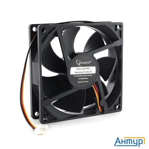 Gembird Вентилятор 92x92x25 гидродинамический, 3 Pin, провод 30 см (d9225hm-3)