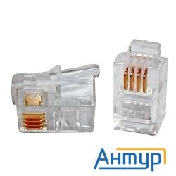 Rj11 коннектор телефонный 4p4c, 3m" (100 шт.)
