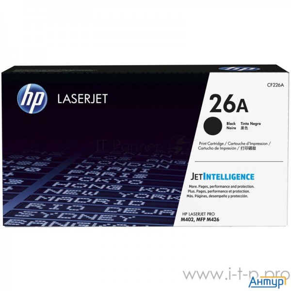 Hp Cf226a Картридж, Black (lj Pro M402dn/m402n/m426dw/m426fdn/m426fdw (3100стр.))
