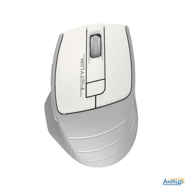 Мышь A4tech Fstyler Fg30s белый/серый оптическая (2000dpi) Silent беспроводная Usb (6but)