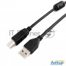 Кабель Gembird Ccf-usb2-ambm-10 Usb 2.0 кабель Pro  для соед. 3.0м Am/bm  позол.конт., фер.кол., пак