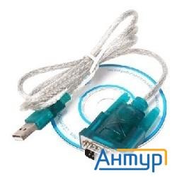 Orient Кабель-адаптер  Uss-102, Usb Am To Rs232 Db9m (chipset Ch340), 1.2м, крепеж разъема - винты