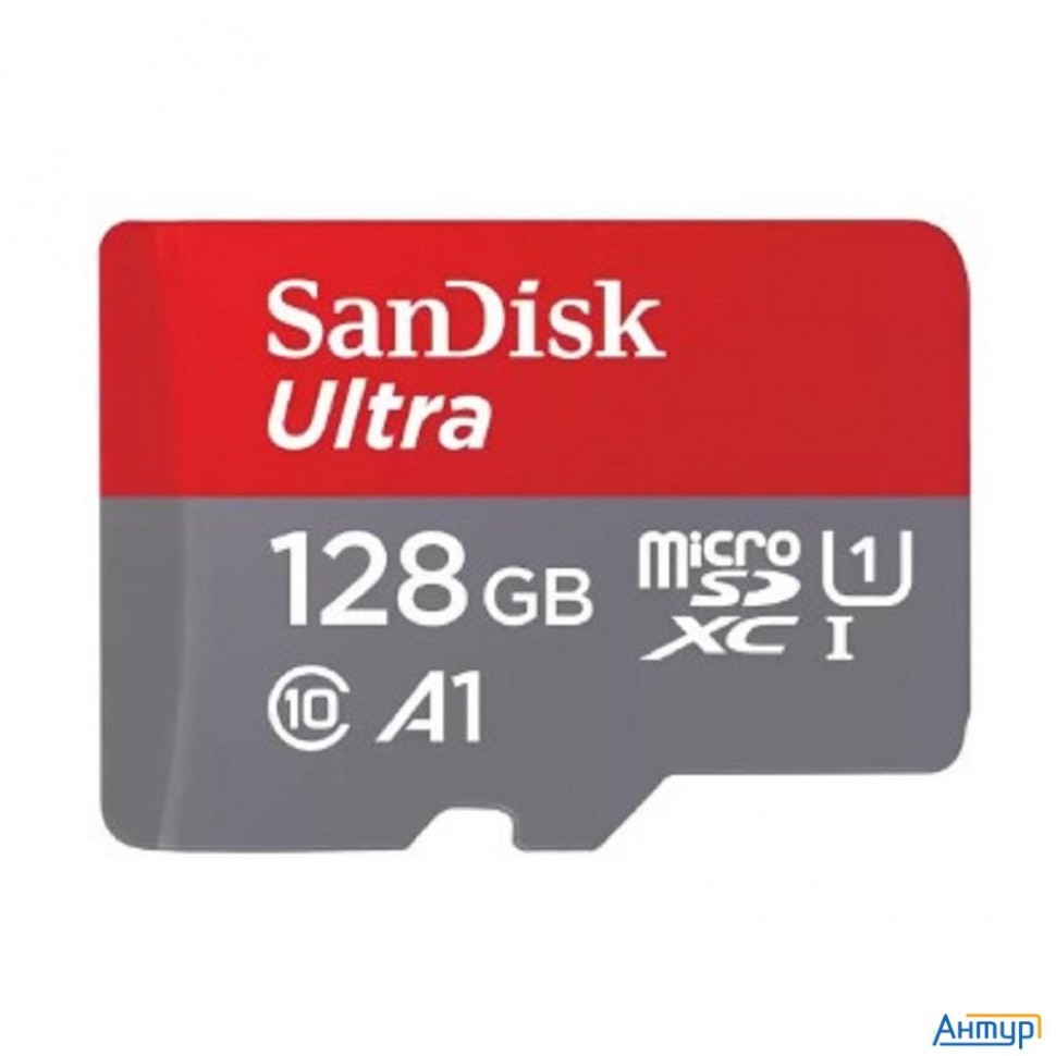 Securedigital Microsdxc 128gb Sandisk Ultra Class 10, Uhs-i, R 140 МБ/с, <sdsquab-128g-gn6mn> без ад