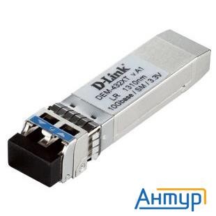 D-link 432xt/b1a  Proj Трансивер Sfp+ с 1 портом 10gbase-lr для одномодового оптического кабеля (до