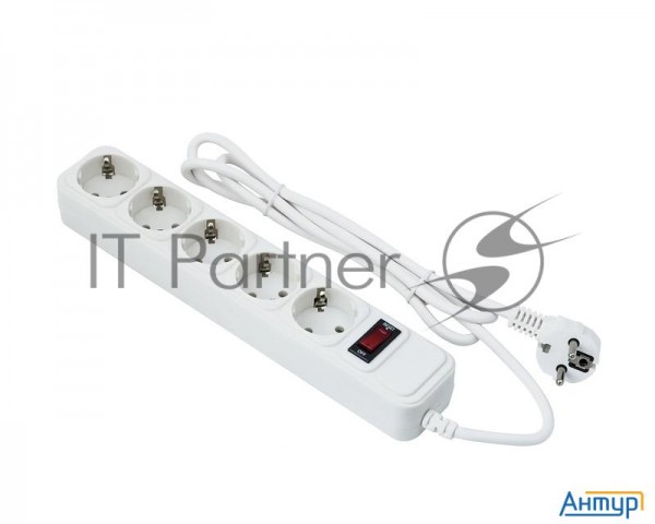 Сетевой фильтр Exegate Ex279182rus Sp-5-10w (5 розеток, 10м, евровилка, белый)
