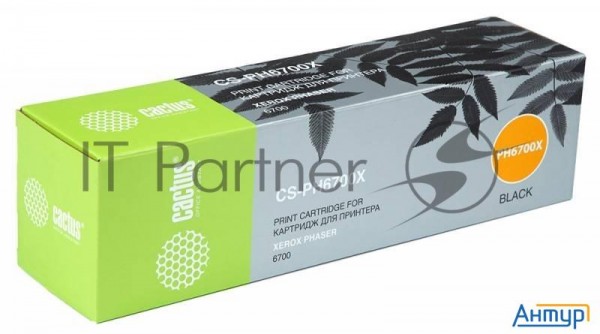 Тонер-картридж Cactus 106r01526 Cs-ph6700x черный (18000 стр.) для Phaser 6700