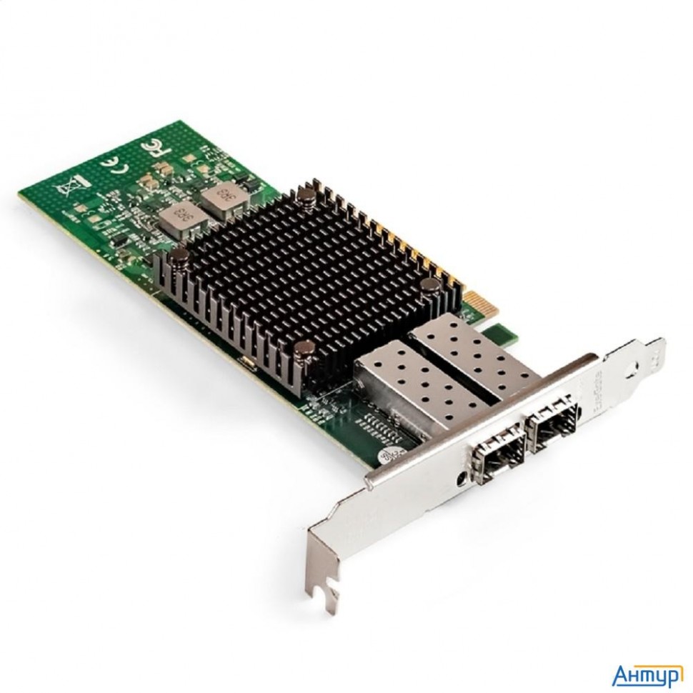 Exegate Ex299017rus Сетевой адаптер Exegate Exe-mcx3-2sfp+ (pci-e X8 V.3, порты 2x Sfp+, Dual 10gb/s