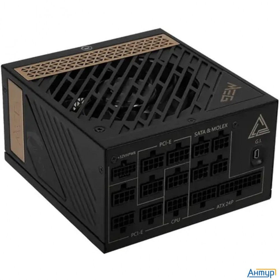 Блок питания Msi Meg Ai1300p,  1300Вт,  120мм,  черный, Retail [306-7zp4a11-ce0]