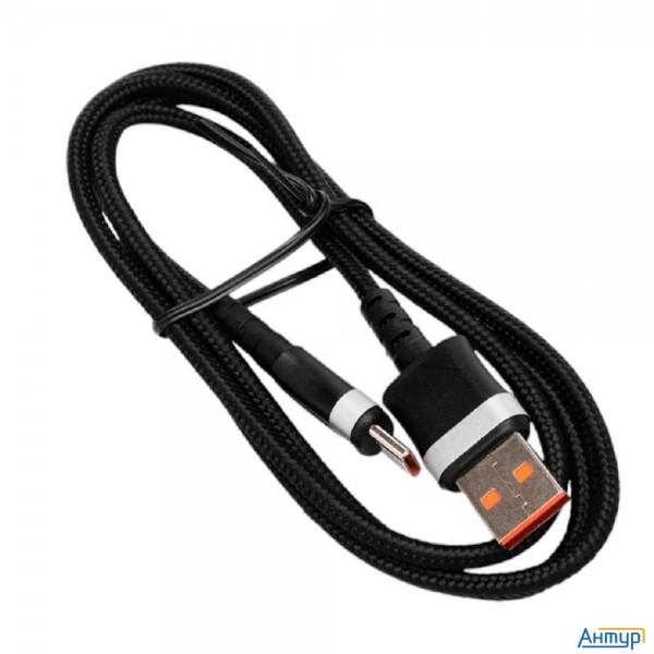 Cablexpert Кабель Usb2.0, Am/type-c, 6a, 66Вт, Qc3.0, оплетка, медь, 1м, черный, пакет (ccp-usb2-amc