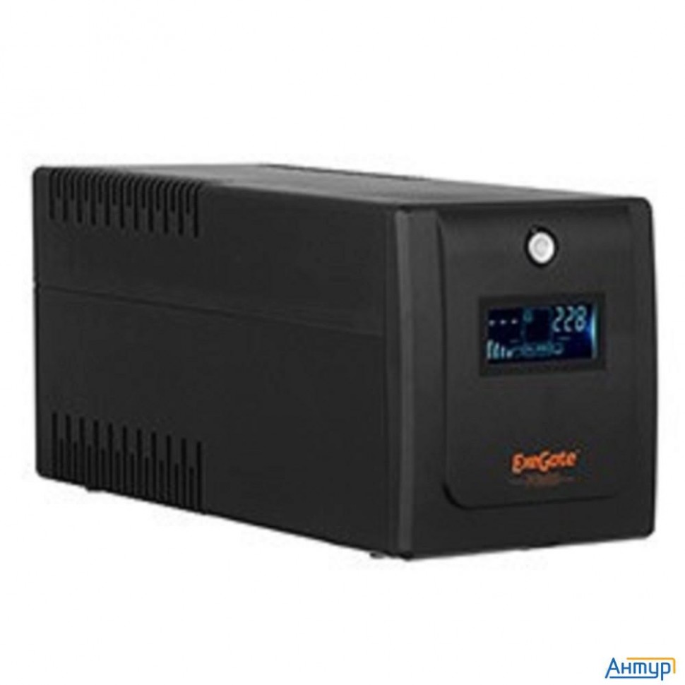 Exegate Ep285581rus ИБП Exegate Specialpro Smart Llb-650.lcd.avr.euro.rj.usb <650va/360w, Lcd, Avr,